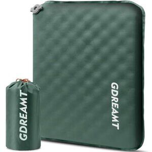 Inflatable Seat Cushion Self Inflating Memory Foam Travel Stadium Pad